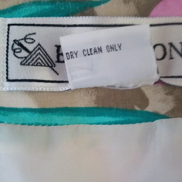 EVAN PICONE VINTAGE TROPICAL FLORAL PRINT WOMENS BLAZER SIZE 6 - Picture 8 of 8